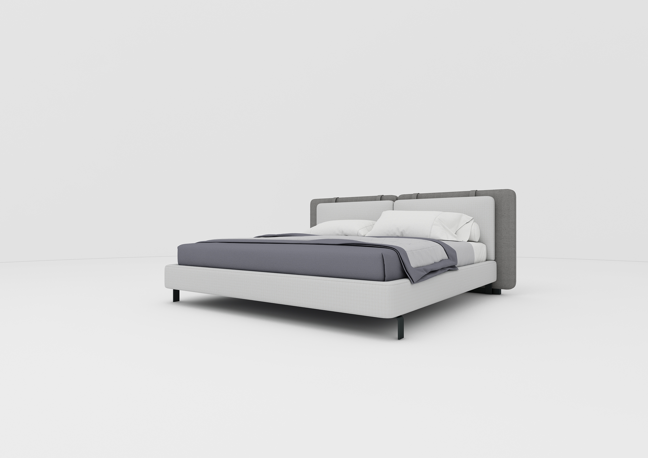 Buy PARROT - BED - DARK GRAY Online | Bedroom Furniture | Qetaat.com