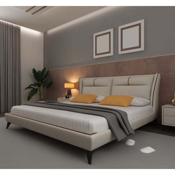 Buy PEACE - BED - BEIGE Online | Bedroom Furniture | Qetaat.com
