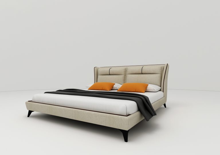 Buy PEACE - BED - BEIGE Online | Bedroom Furniture | Qetaat.com