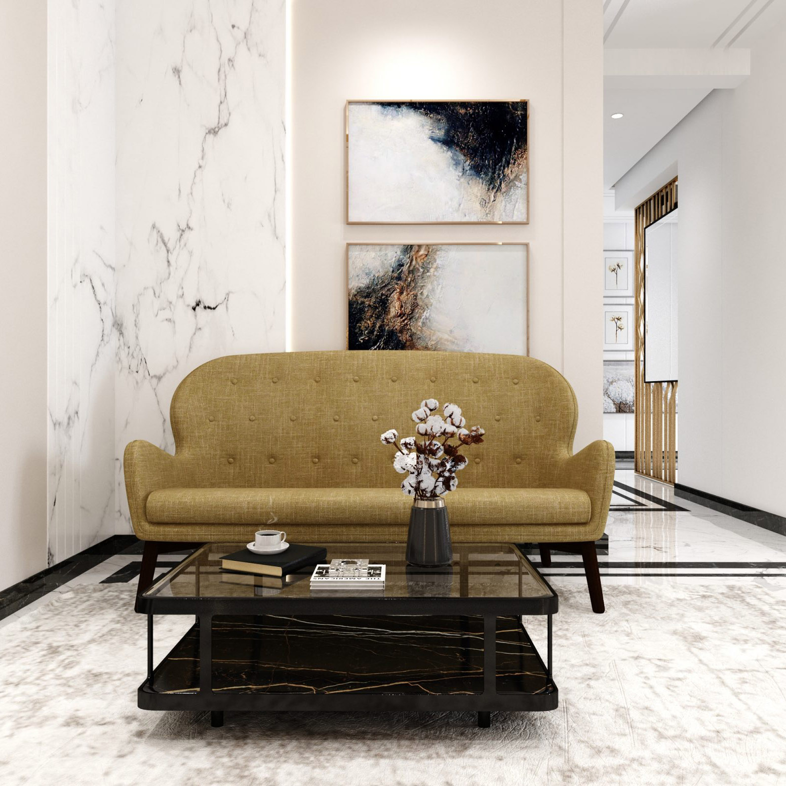 Buy PEACOCK - SOFA - BRIGHT BEIGE Online | Living Room Furniture | Qetaat.com