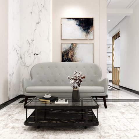 Buy PEACOCK - SOFA - LIGHT GRAY Online | Living Room Furniture | Qetaat.com