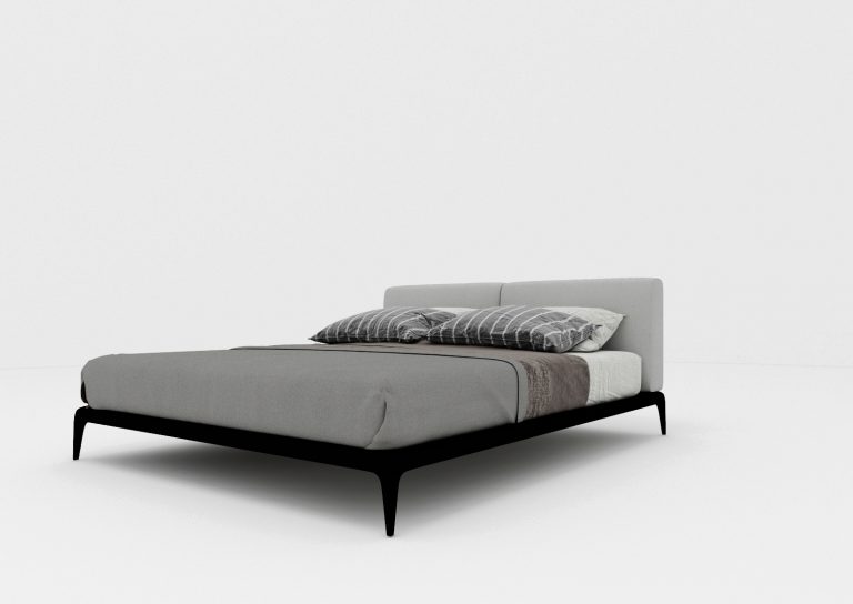 Buy PEAHEN - BED - LIGHT GRAY Online | Bedroom Furniture | Qetaat.com