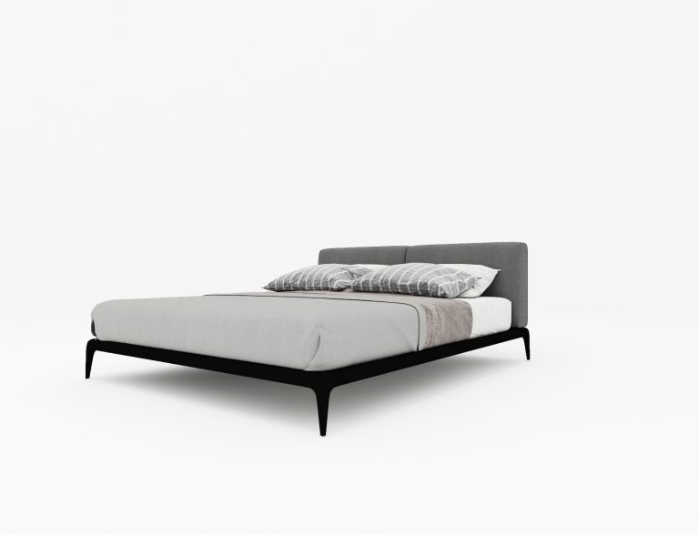 Buy PEAHEN - BED - DARK GRAY Online | Bedroom Furniture | Qetaat.com