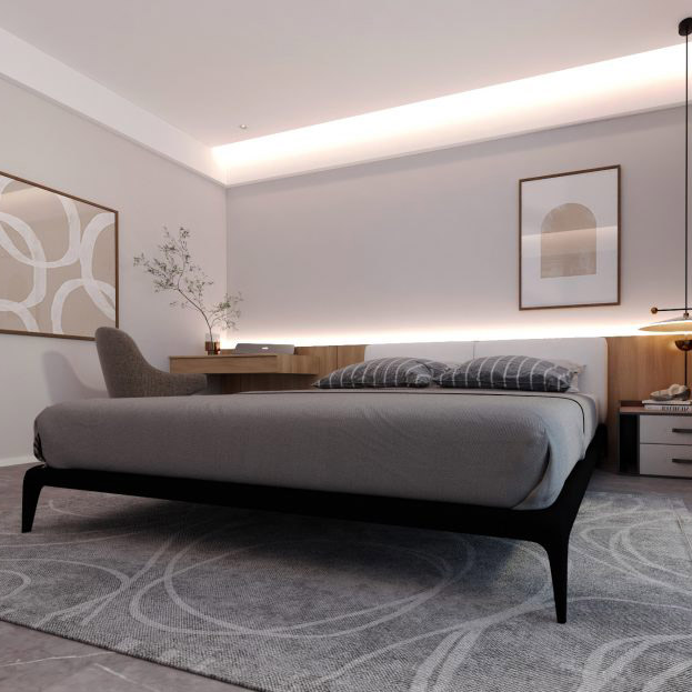 Buy PEAHEN - BED - WHITE Online | Bedroom Furniture | Qetaat.com