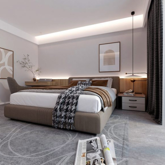 Buy PENGUIN - BED - BROWN Online | Bedroom Furniture | Qetaat.com