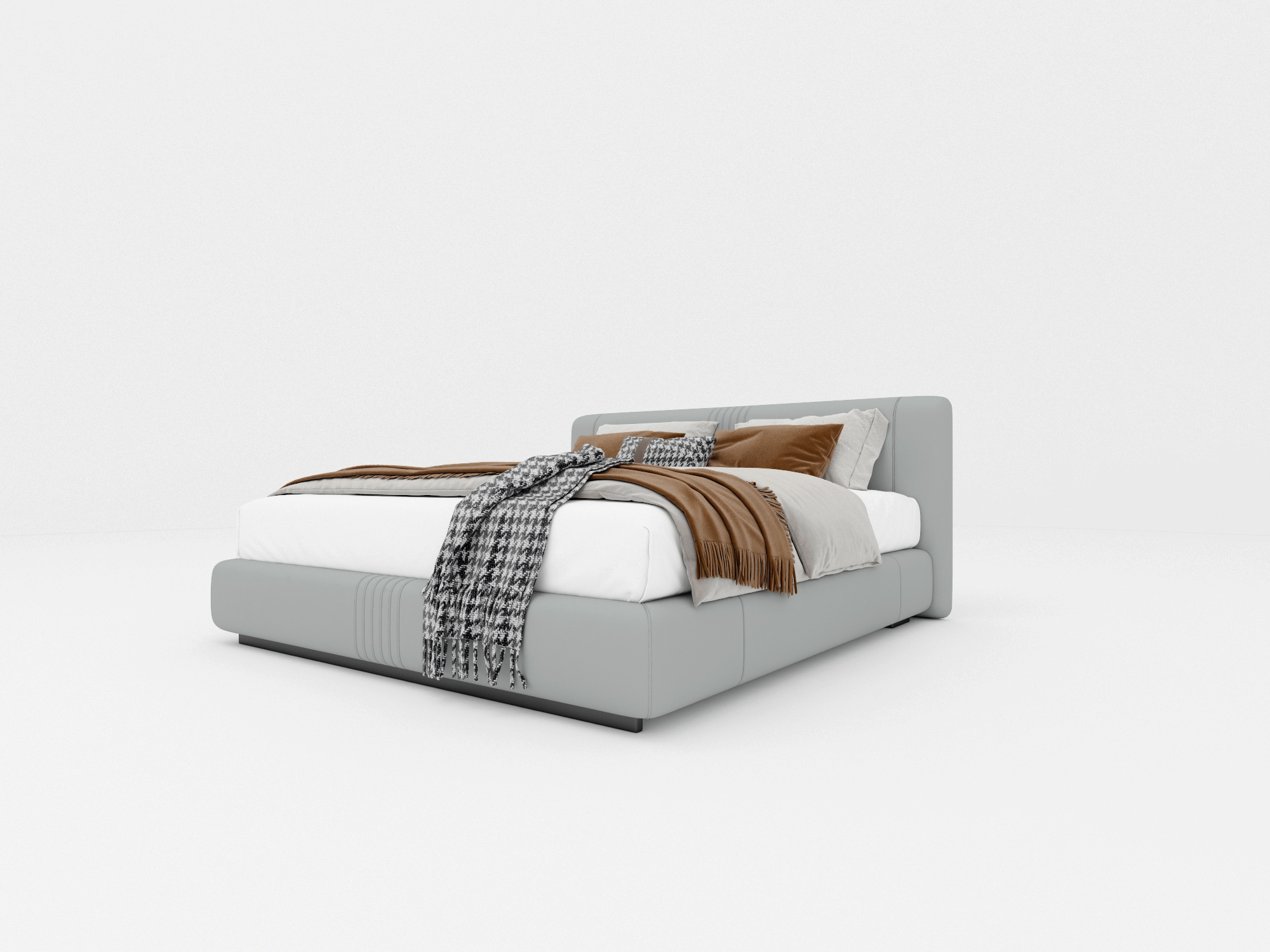 Buy PENGUIN - BED - LIGHT GRAY Online | Bedroom Furniture | Qetaat.com