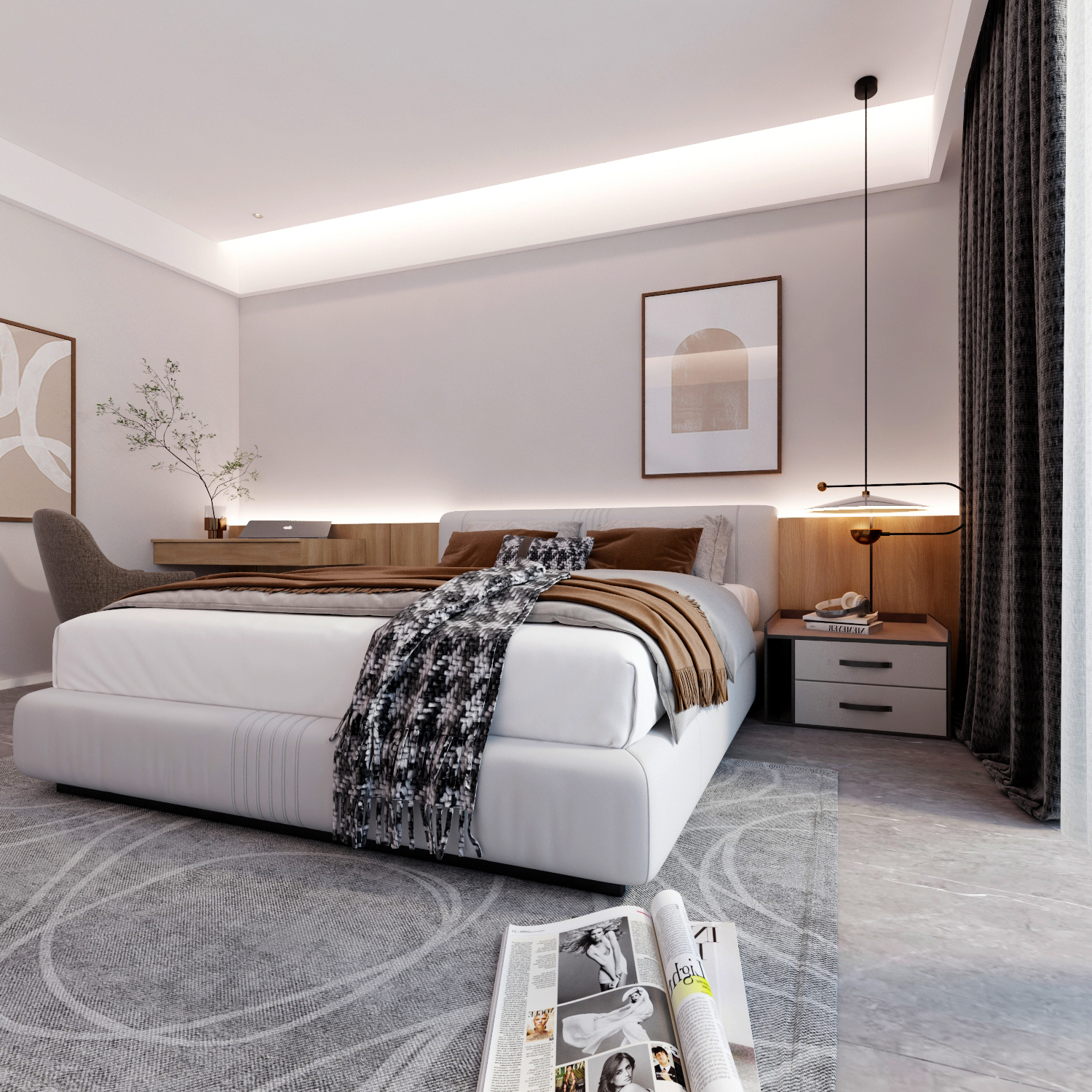 Buy PENGUIN - BED - WHITE Online | Bedroom Furniture | Qetaat.com