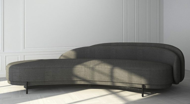 Buy PEONY - SOFA - DARK GRAY Online | Living Room Furniture | Qetaat.com