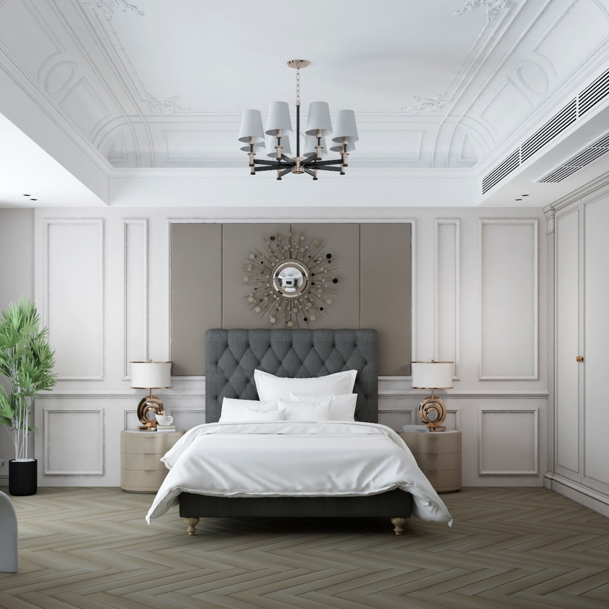 Buy PHEASANT - BED - DARK GRAY Online | Bedroom Furniture | Qetaat.com