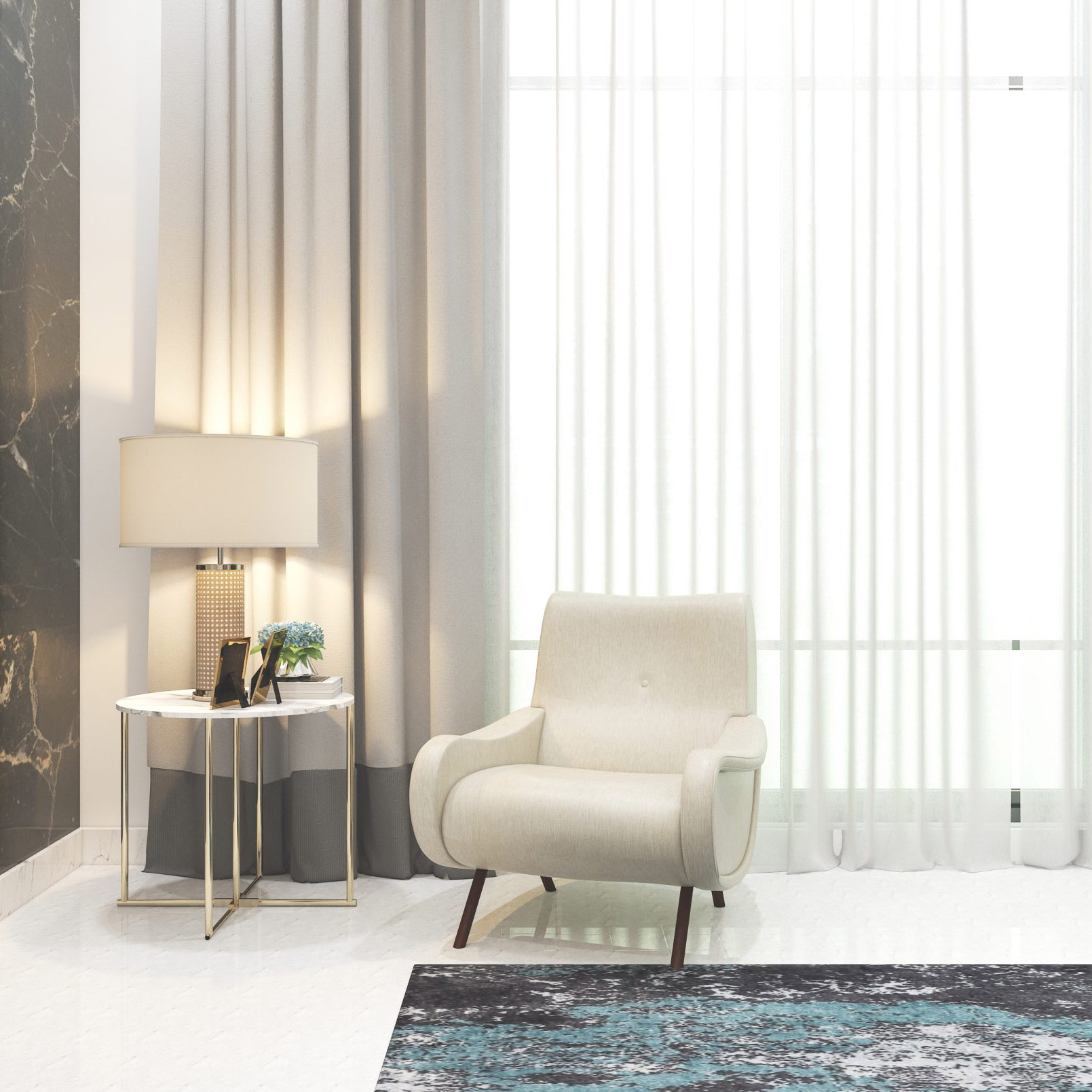 Buy ROBIN - ARMCHAIR - BEIGE Online | Living Room Furniture | Qetaat.com