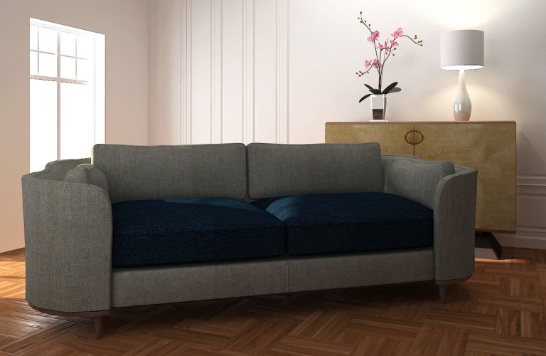 Buy SNOWDROP - 2 SEAT SOFA - SMOOTH GRAY Online | Living Room Furniture | Qetaat.com