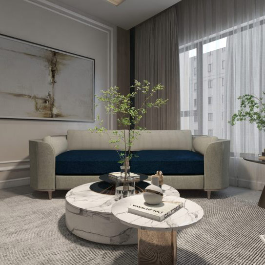 Buy SNOWDROP - 2 SEAT SOFA - SMOOTH GRAY Online | Living Room Furniture | Qetaat.com