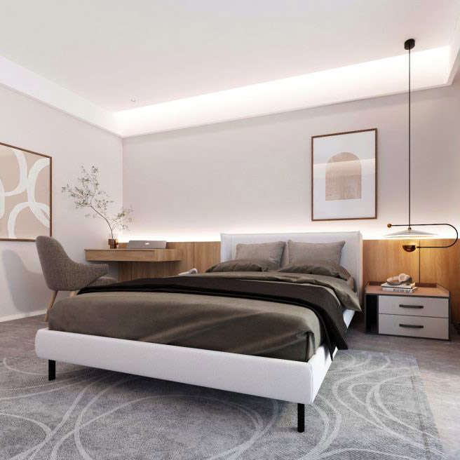 Buy THISTLE - BED - WHITE Online | Bedroom Furniture | Qetaat.com