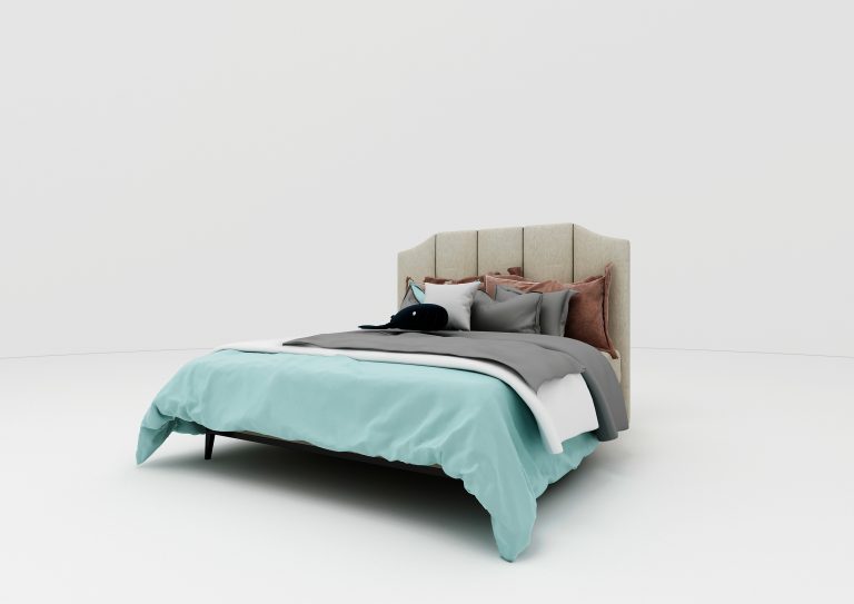 Buy WALLNUT - BED - BEIGE Online | Bedroom Furniture | Qetaat.com