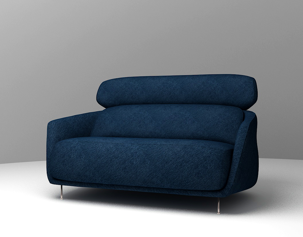 Buy HARBELL - SOFA - BLUE Online | Living Room Furniture | Qetaat.com