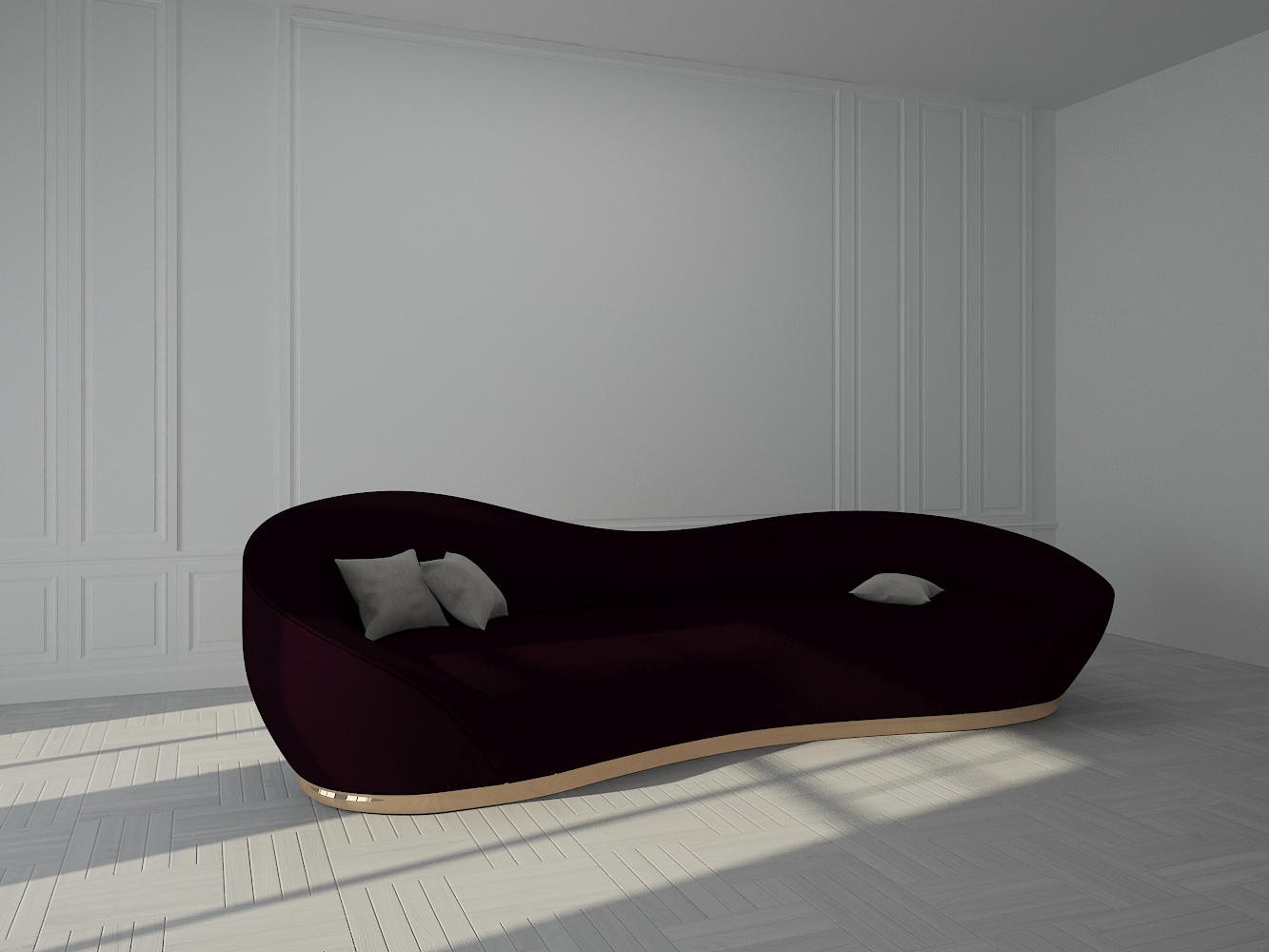 Buy CACTUS - SOFA - VELVET MAROON Online | Living Room Furniture | Qetaat.com