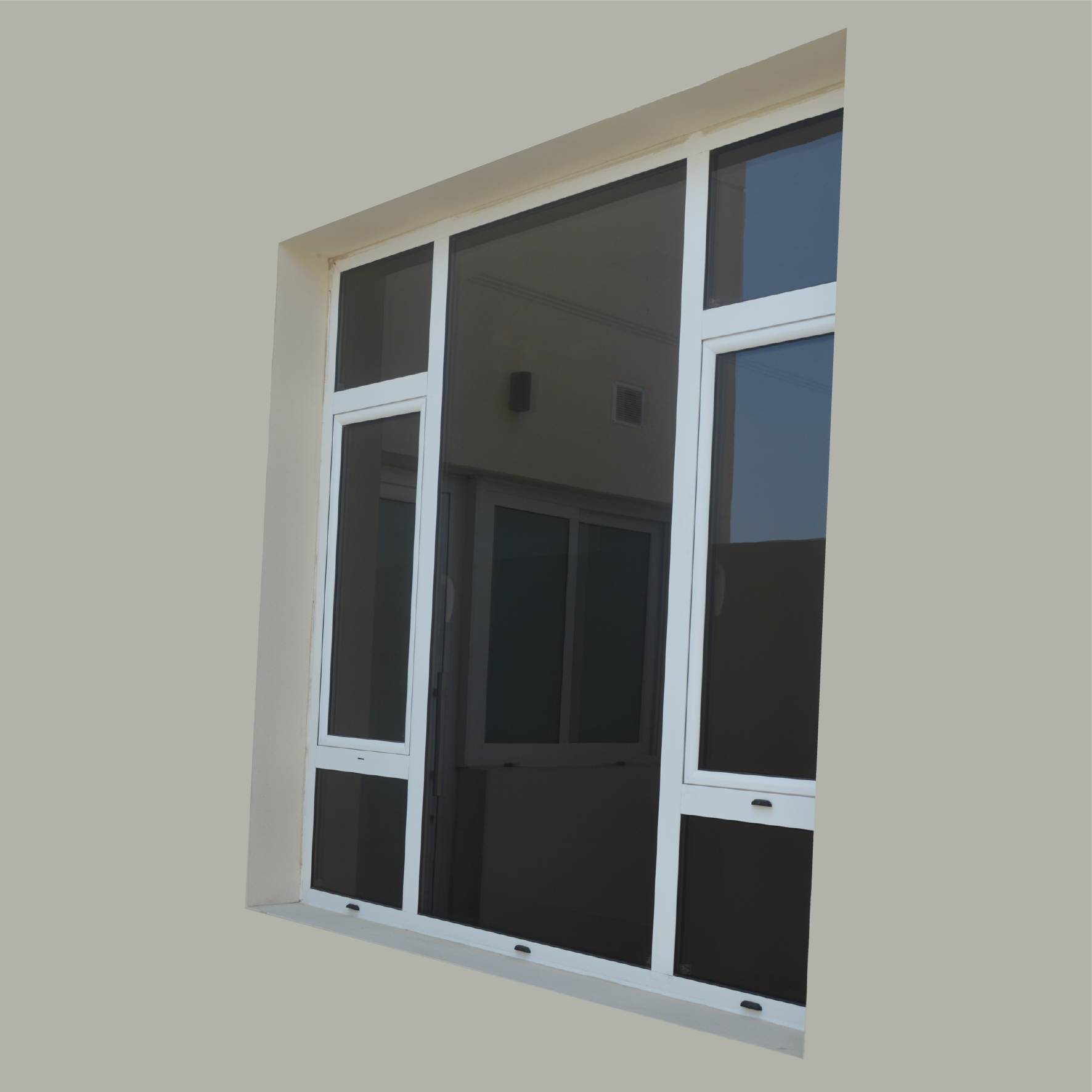 White Frame Aluminum Window