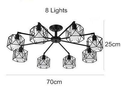 Buy Iron Cage Ceiling Lamp Light Online | Construction Finishes | Qetaat.com