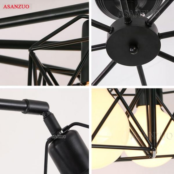 Buy Iron Cage Ceiling Lamp Light Online | Construction Finishes | Qetaat.com