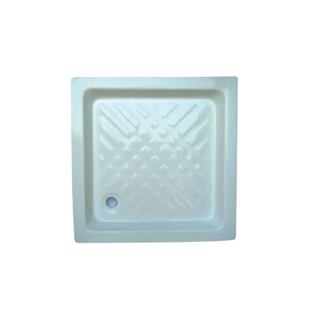 Buy White Shower Tray - 73x73x6cm Online | Construction Finishes | Qetaat.com