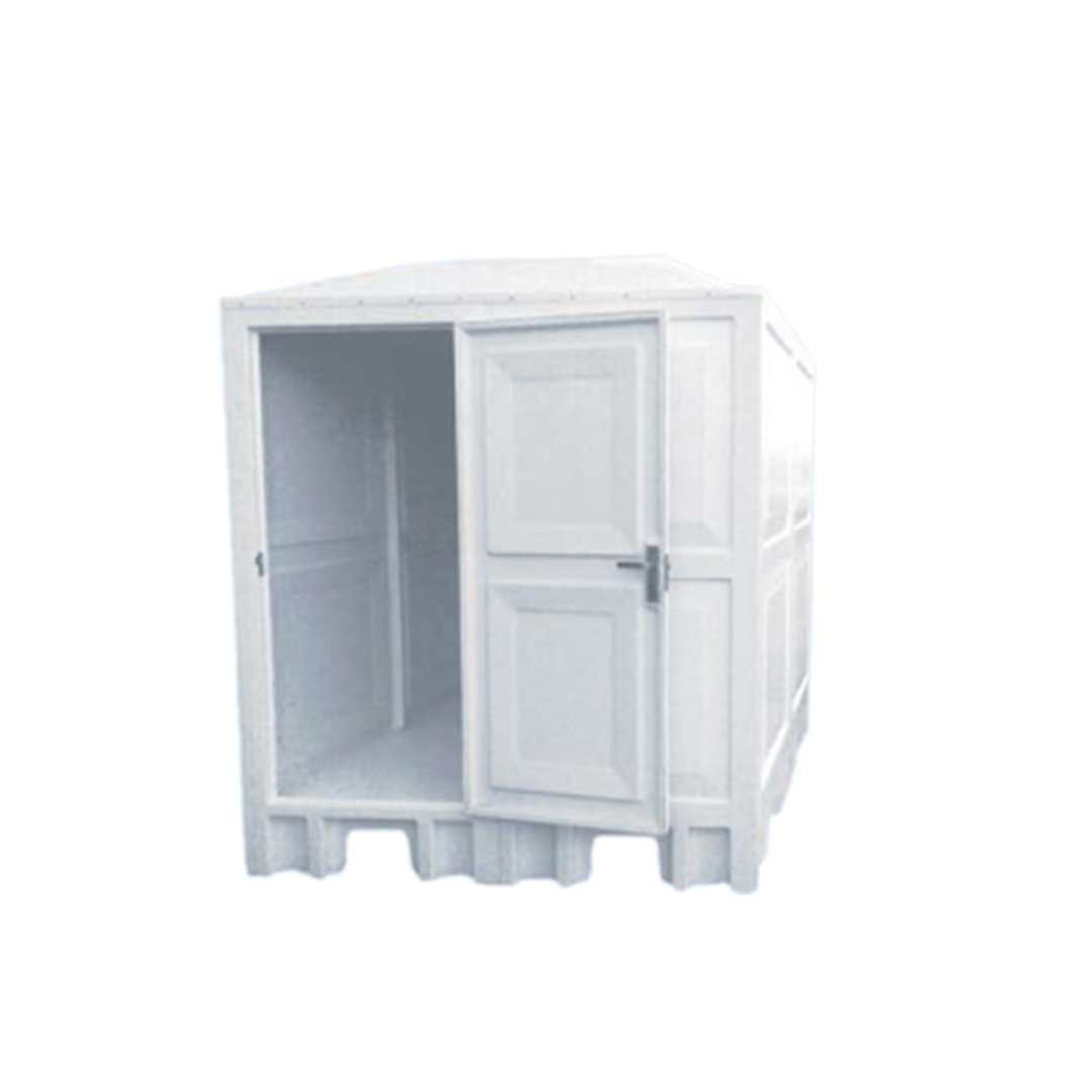 Buy White Portable Toilet - 200x200x215cm Online | Manufacturing Production Services | Qetaat.com