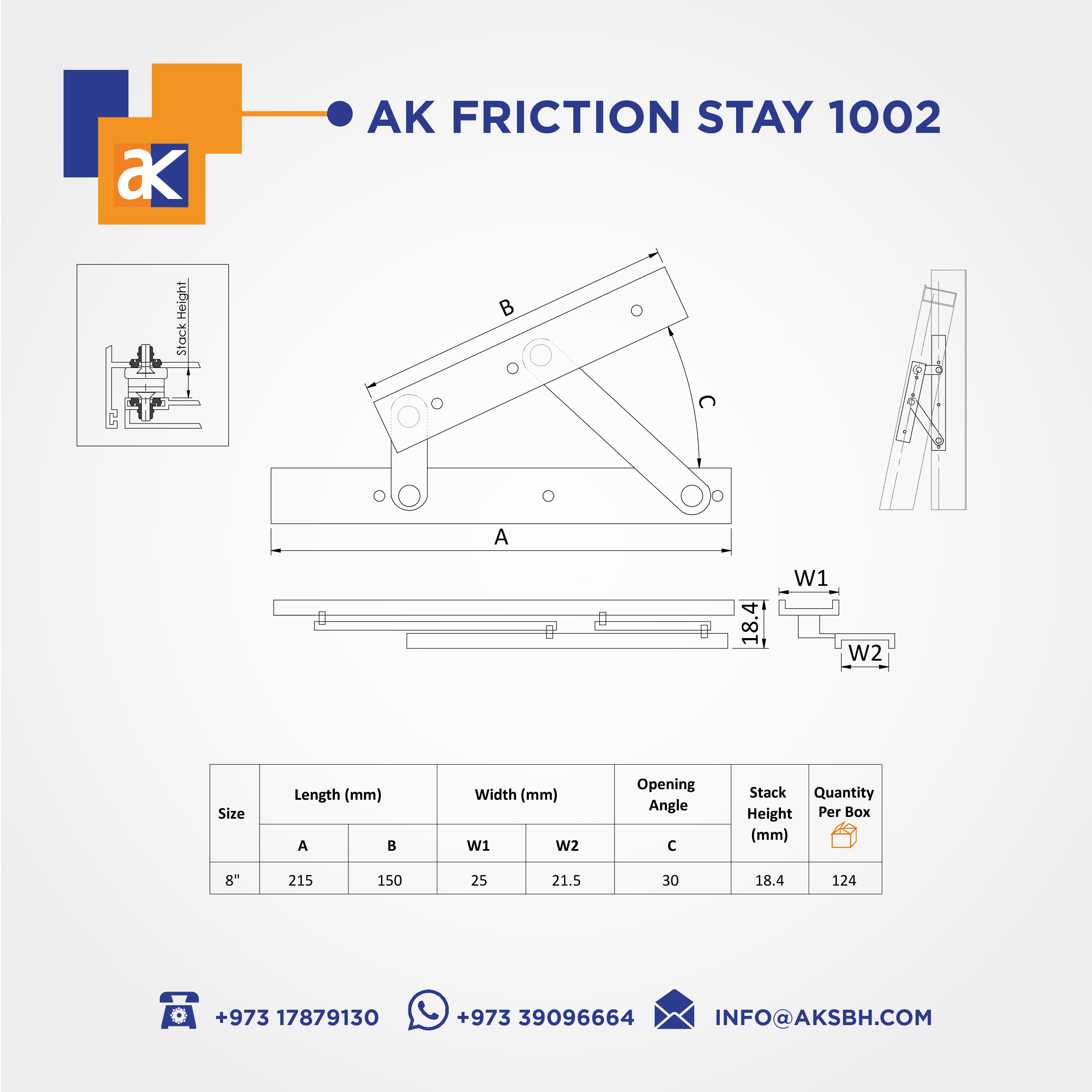 Ak Friction Stay 1002