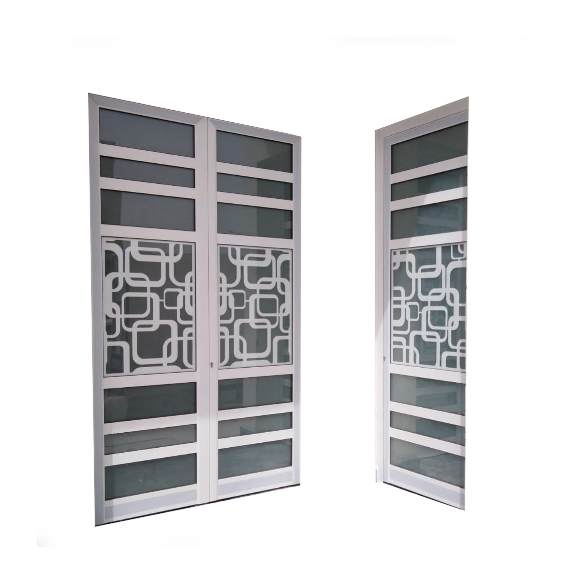 Buy Aluminum White Design Door Online | Manufacturing Production Services | Qetaat.com