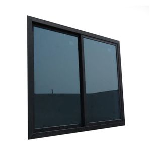 Black Two Panel Window