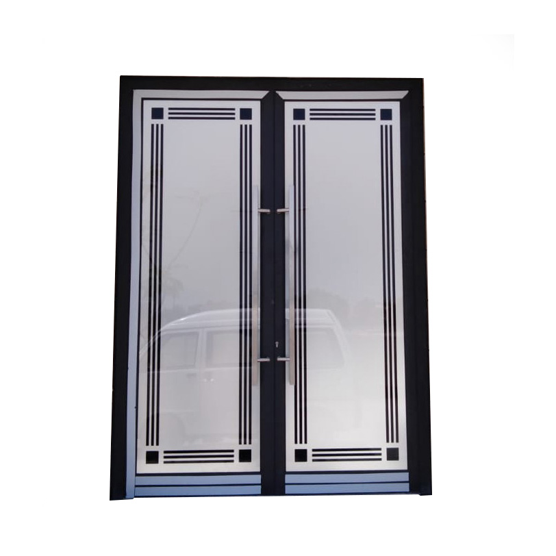 Buy Black Design Double Door Online | Manufacturing Production Services | Qetaat.com