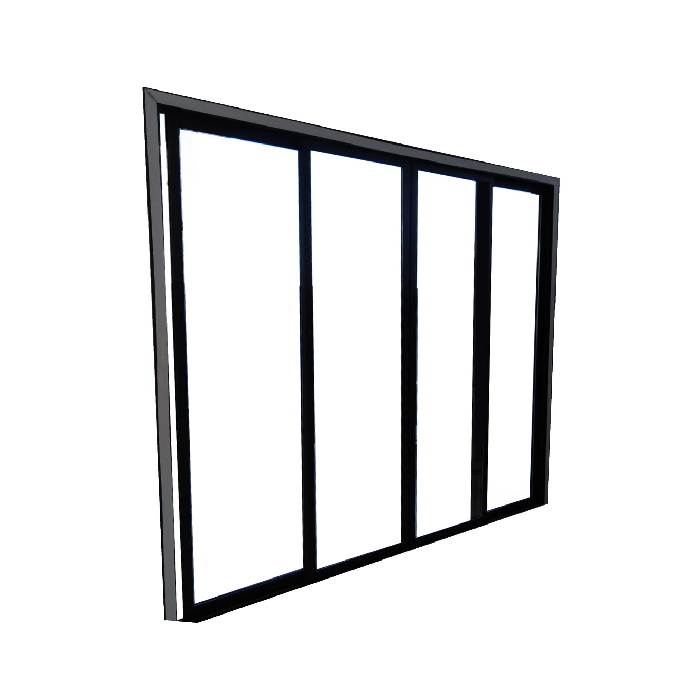 Buy Black Border Sliding Glass Door Online | Manufacturing Production Services | Qetaat.com