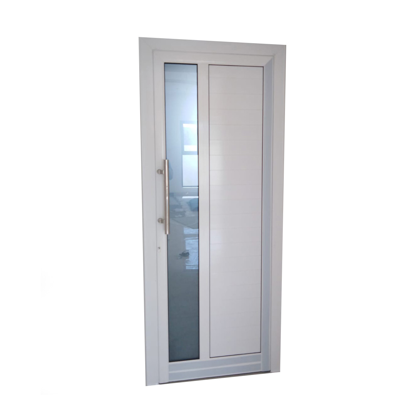 White Frame Door With Glass