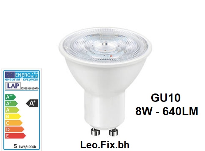 Buy GU10 - 8W - 640LM - 3000K Online | Construction Finishes | Qetaat.com