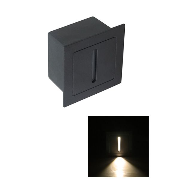 Linear Step Light 3W - 3000K - Black