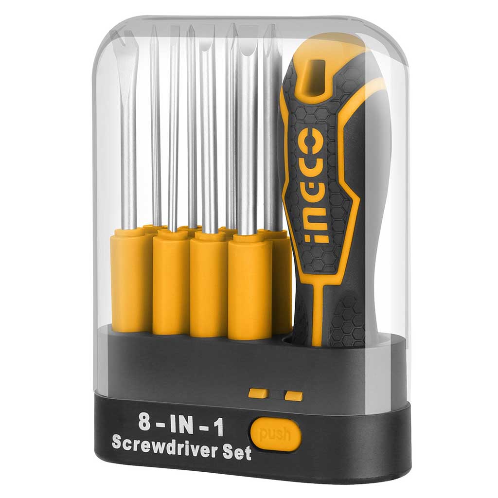 Buy Ingco 9 Pcs Interchangeable Screwdriver Set Akisd0901 Online On Qetaat.Com