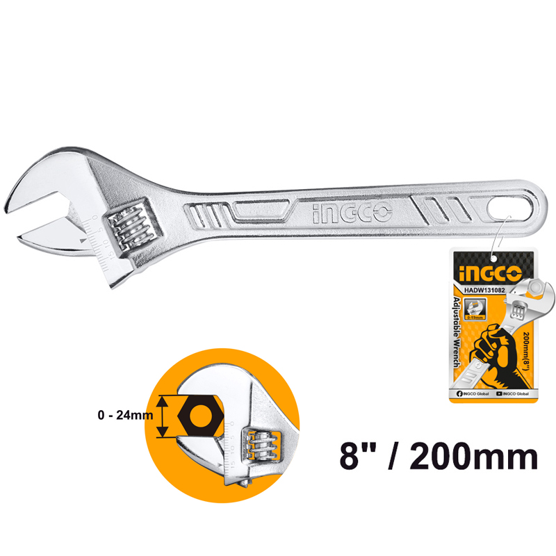 Buy Ingco Adjustable Wrench Hadw131082 Online On Qetaat.Com