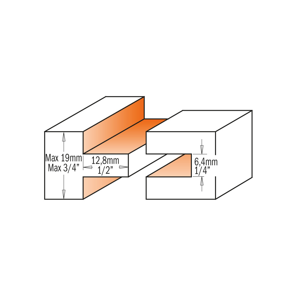 Buy CMT- Tongue & Groove Set: S=6 D=19x16 Online | Power Tools | Qetaat.com