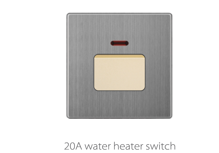 Vmax Golden Stainless 20A W Heater Switch