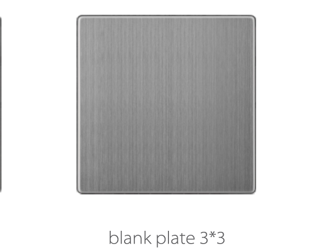 VMAX GOLDEN STAINLESS   BLAND PLATE  3 X 3