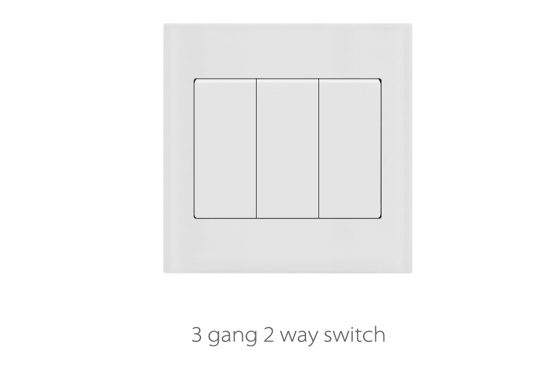 VMAX IVORY 3GANG 2WAY SWITCH