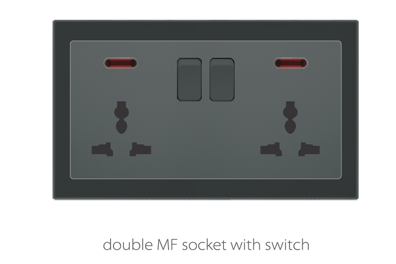 Vmax Black Mf Double Socket