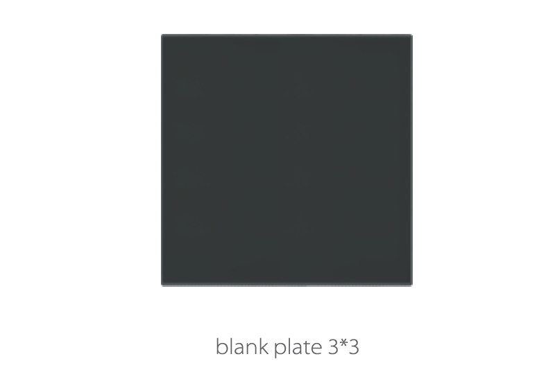 VMAX BLACK BLANK PLATE 3X3