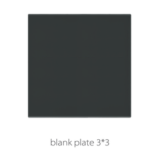 Vmax Black Blank Plate 3X3