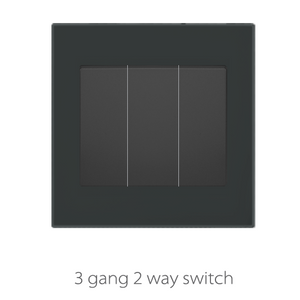 Vmax Black 3 Gang 2 Way Switch