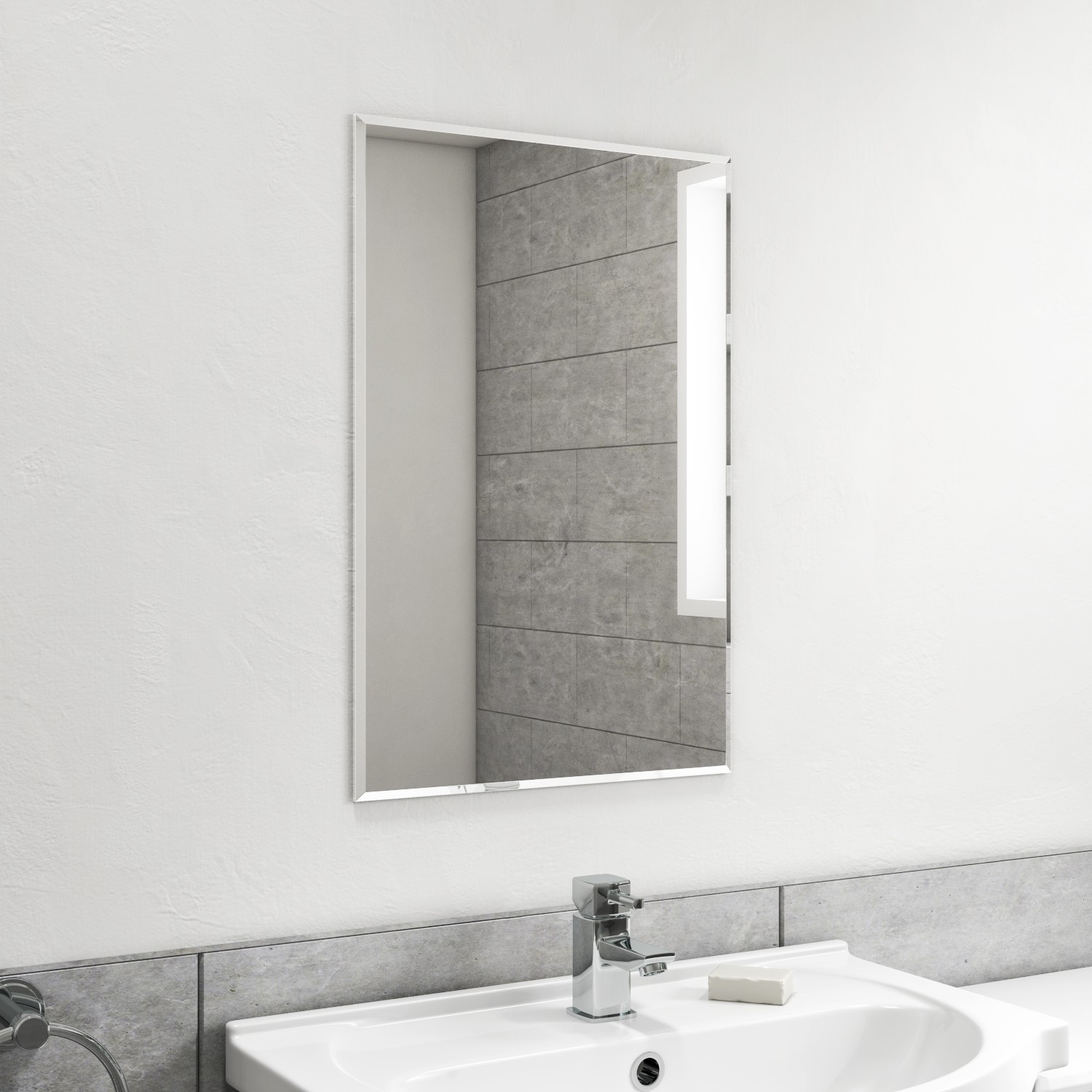 Rectangular Bathroom Mirror 450 X 600Mm