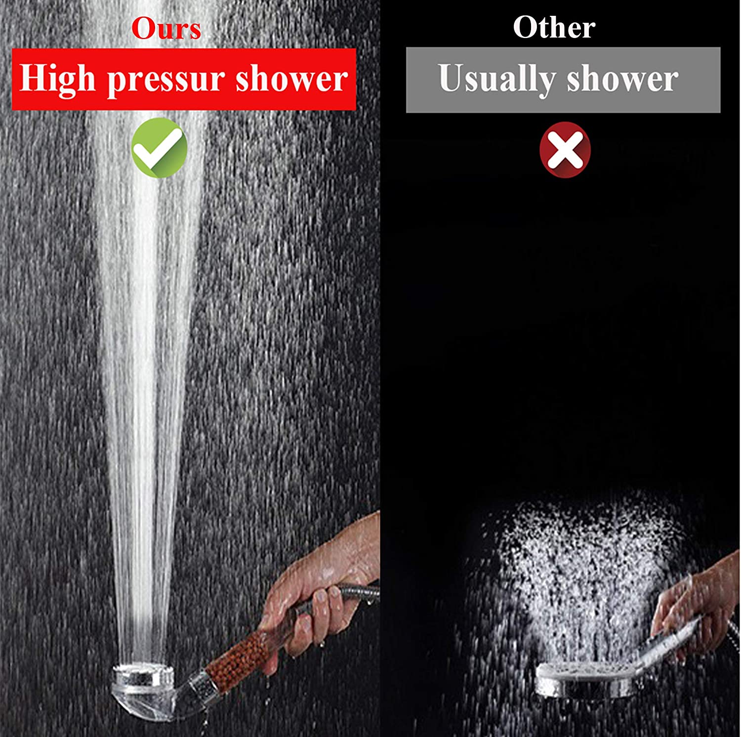 Filtered Shower Head - Non Adjustable.