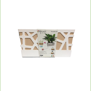 Mosaic Flower Box - Beige