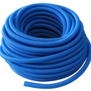 Corrugated Sleeve 25 Mm X 50 Mtr Roll Color: Blue