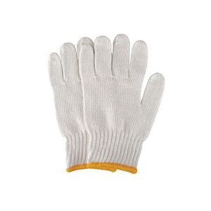 100% Cotton Knitted Gloves Natural