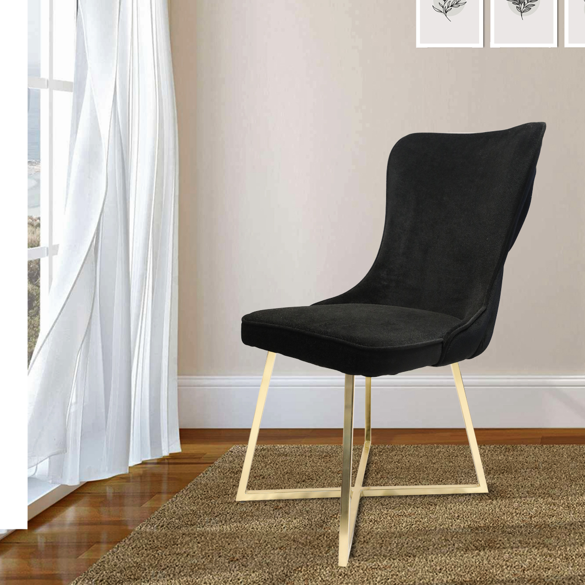 Luna Dining Chair Gold