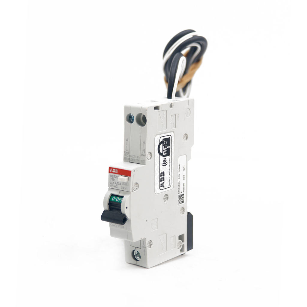 10A 30MA RCBO(10KA) DSE201 M AC ABB (32A 30MA(10KA) RCBO DSE201 M ABB)